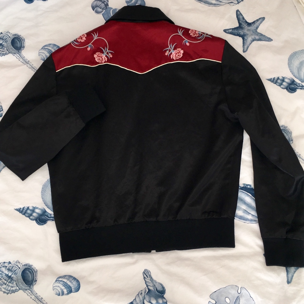 SAINT LAURENT Paris Silk Jacket Western/Floral - Picture 2 of 3